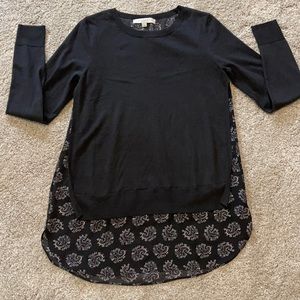 LOFT Faux Double Layer Blouse. S